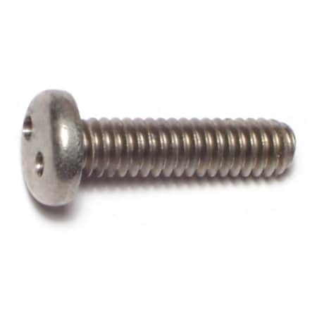 Midwest Fastener 1/4"-20 x 1 in Spanner Pan Machine Screw, Plain 18-8 Stainless Steel, 4 PK 70997